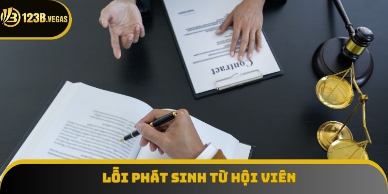 Trang game 123B sẽ từ chối giải quyết khi lỗi đến từ người dùng
